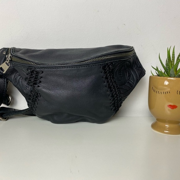 The Sak Handbags - The Sak Black Leather Women's Waist Pouch